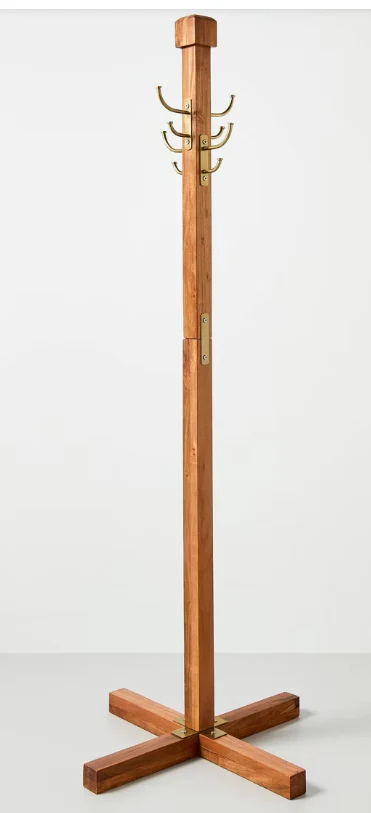 Wood and Metal Coat Rack Black Finish - Hearth & Hand™ with Magnolia SHOWROOM ITEM