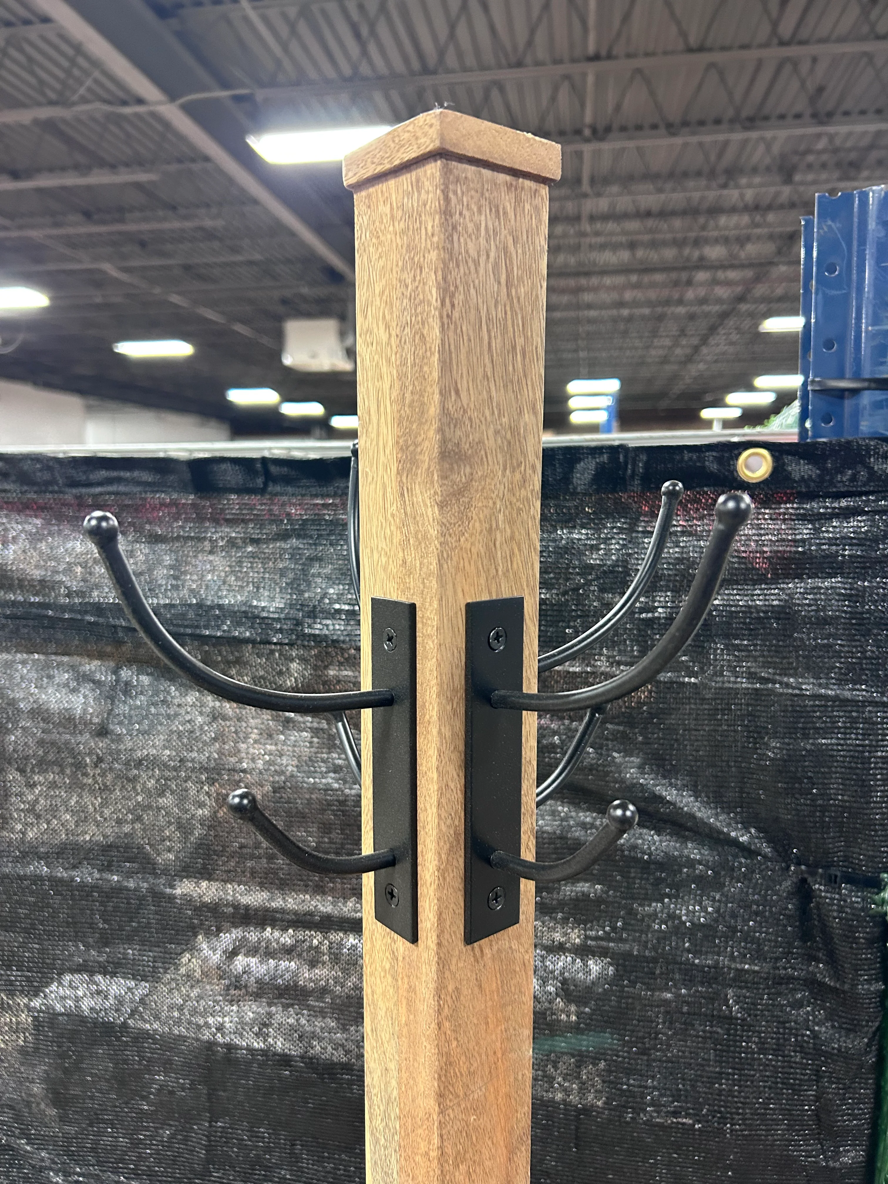Wood and Metal Coat Rack Black Finish - Hearth & Hand™ with Magnolia SHOWROOM ITEM - Image 2