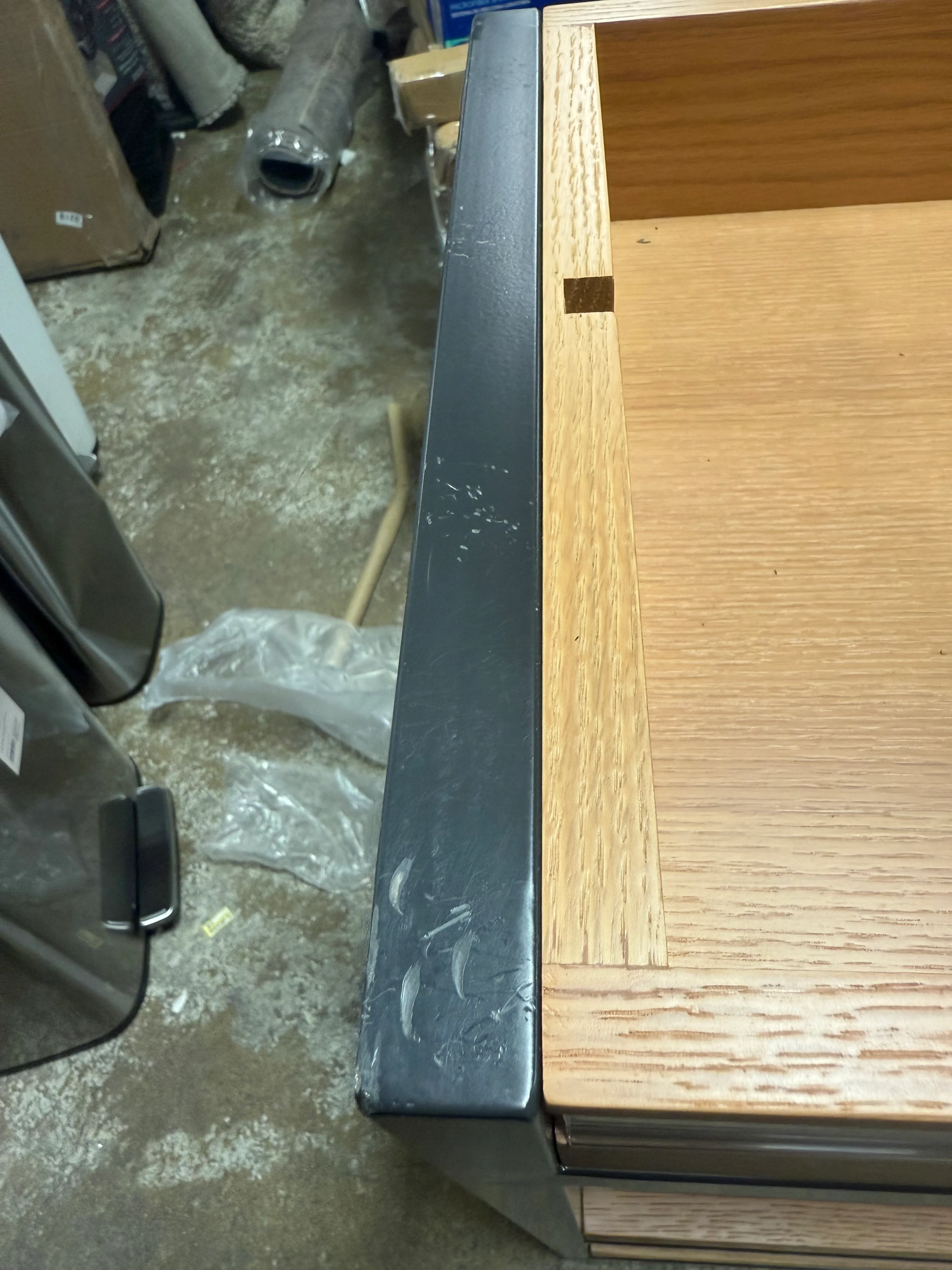 Wood and Metal Display Shelf, - Image 4