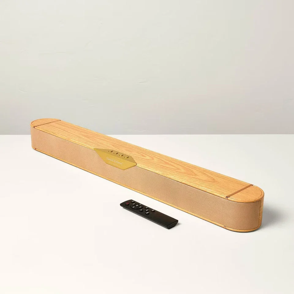 Wood & Brass Finish Dolby Digital Soundbar - Image 2