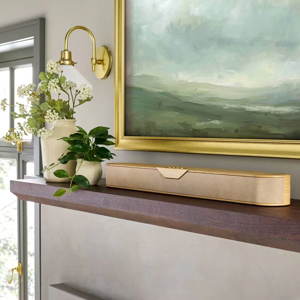 Wood & Brass Finish Dolby Digital Soundbar - Image 3