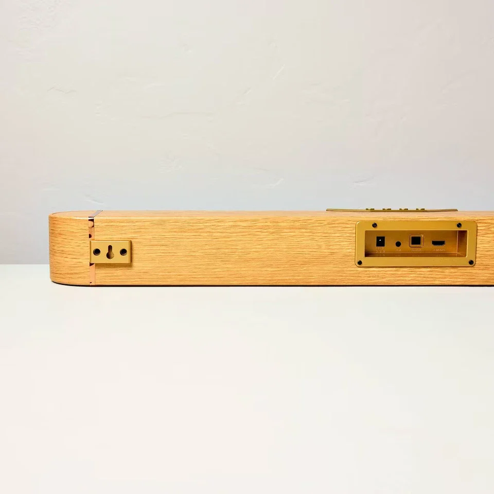 Wood & Brass Finish Dolby Digital Soundbar - Image 4