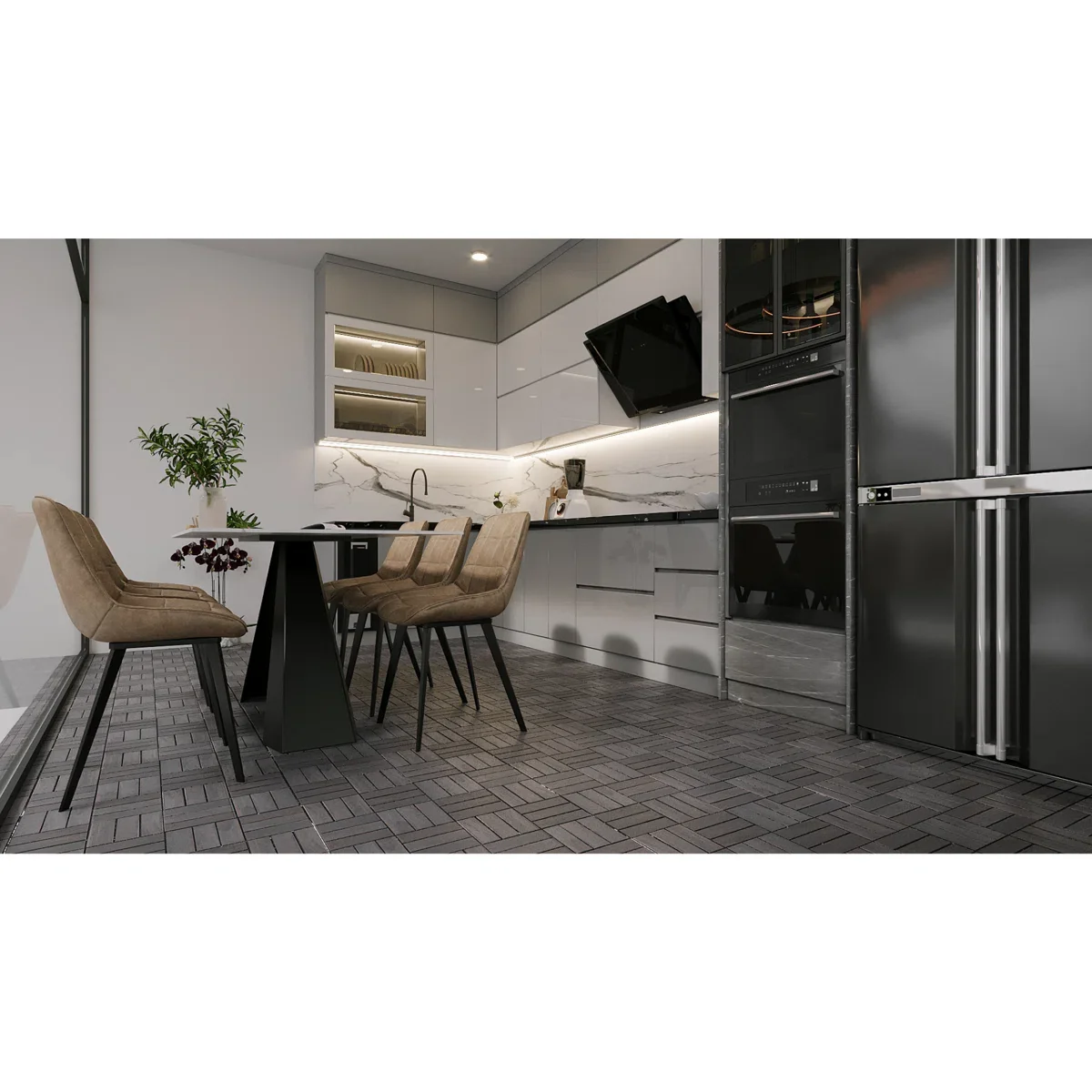 Wood Interlocking Deck Tiles - Image 4