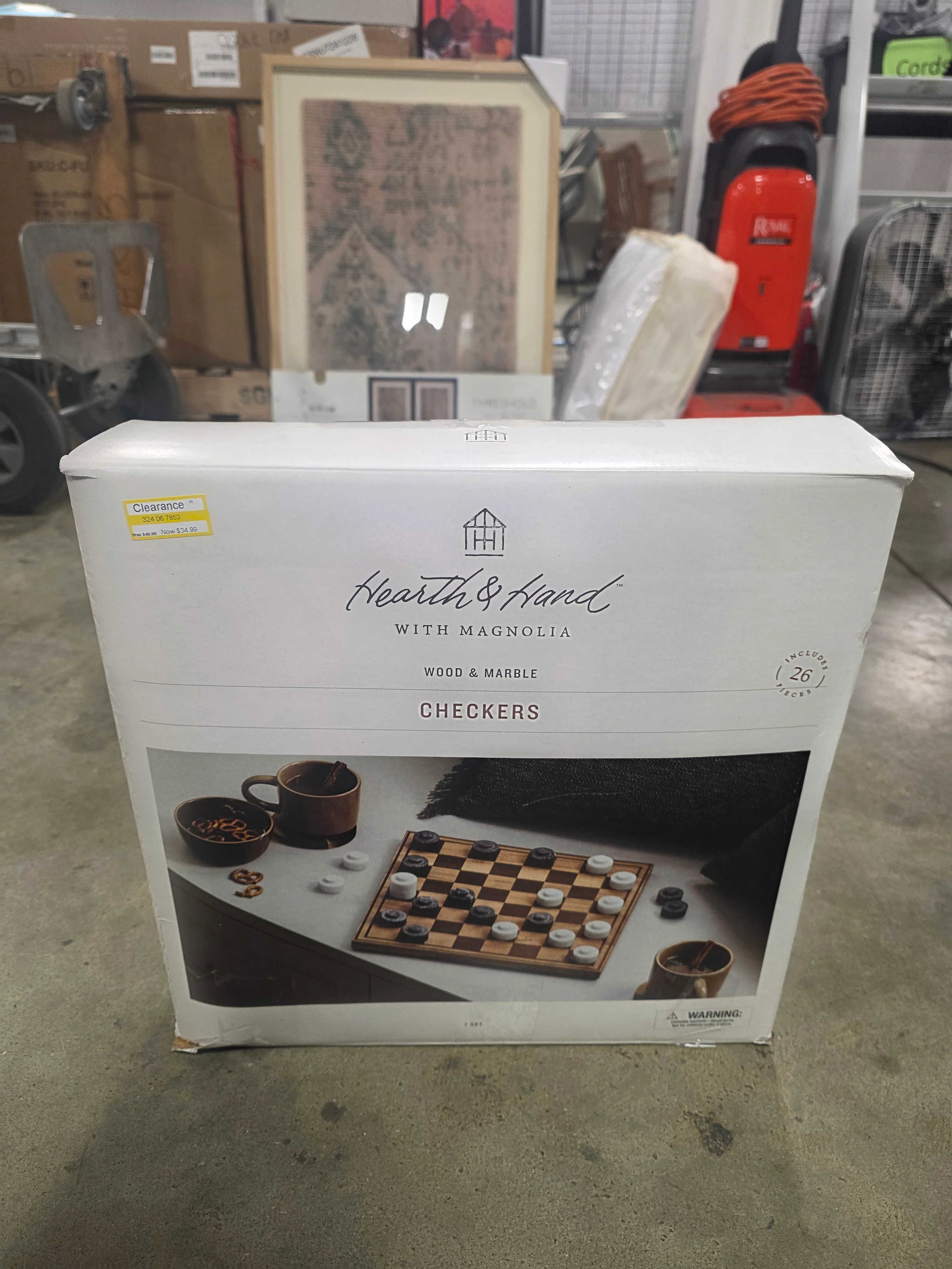 Wood & Marble Checkers Board Game - Classic Adult Game, Problem Solving, 2 Players - Image 6