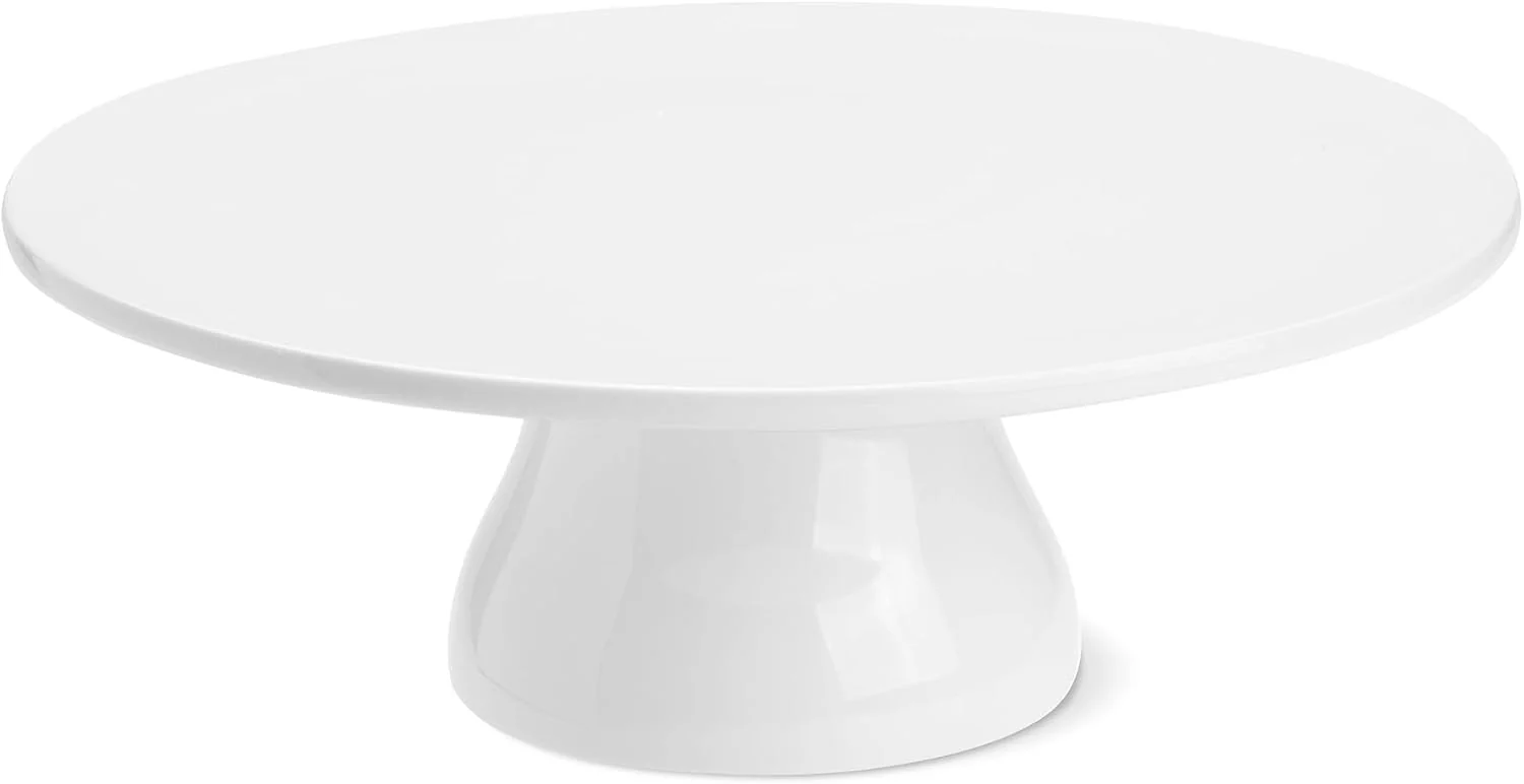 Porcelain Cake Stand, Round Dessert, Cupcake Stand, White