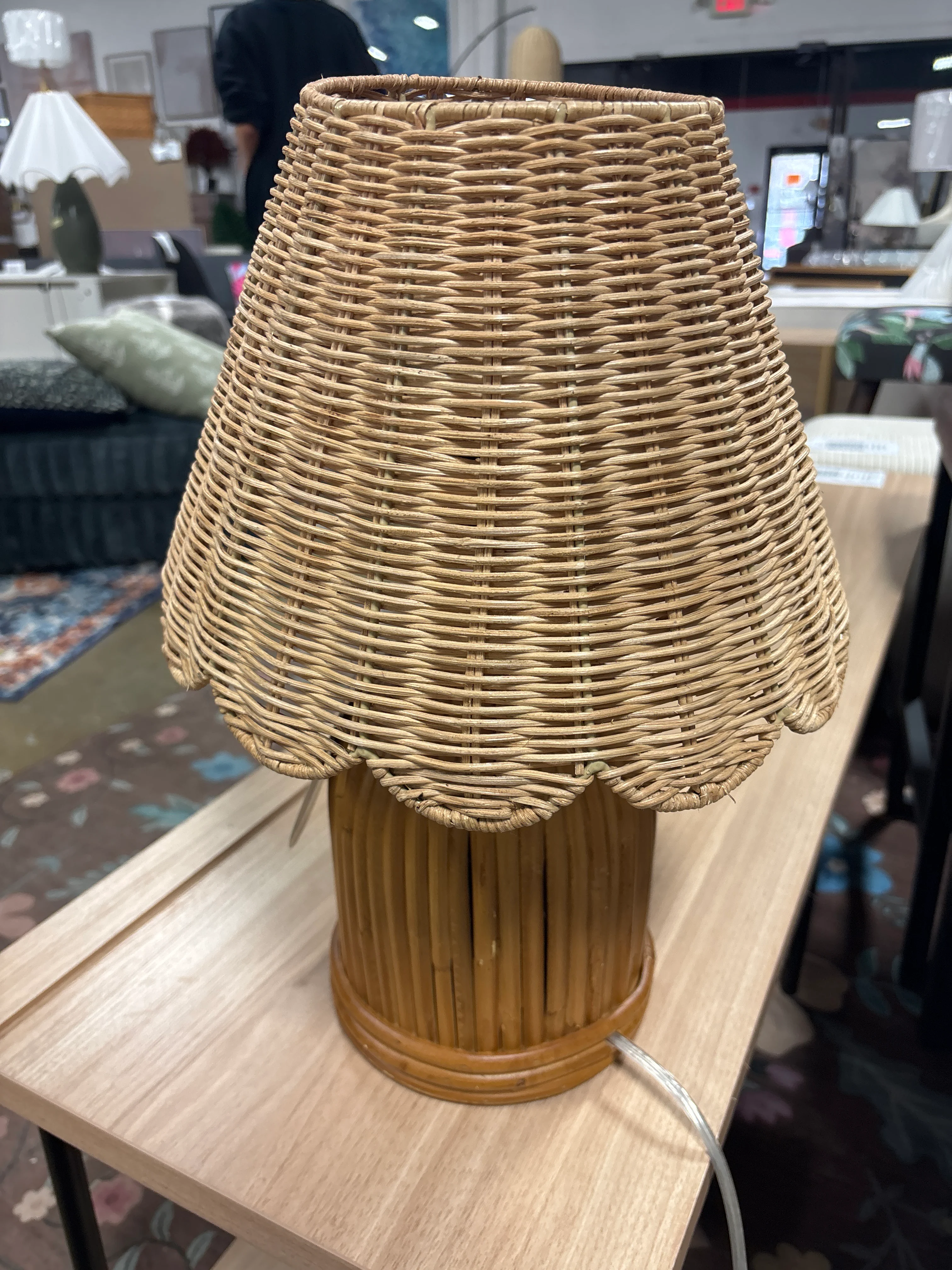 Woven Assembled Table Lamp SHOWROOM ITEM - Image 3